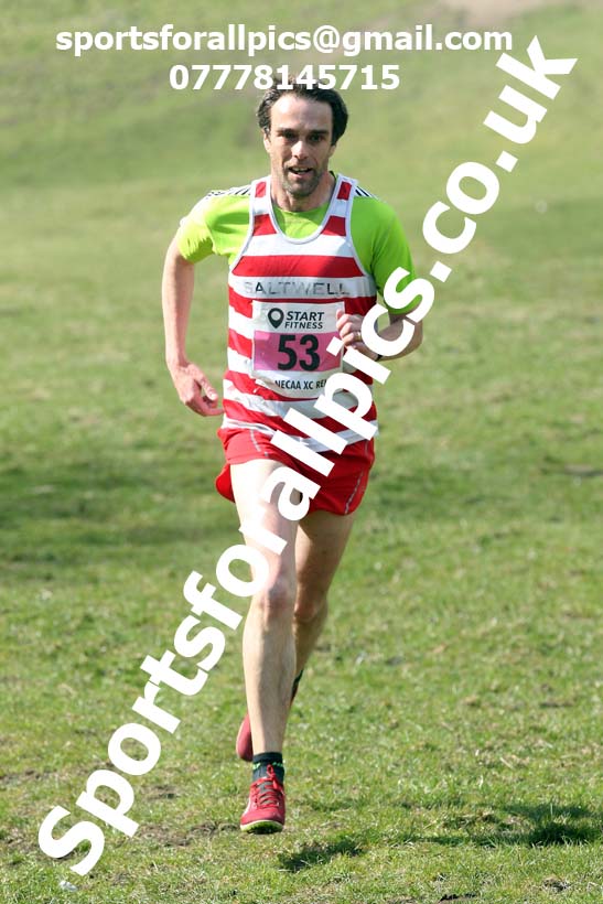 Masters men 2021 NECAA Cross Country Relays, Thornley Farm, Peterlee, Saturday, April 10th. Photo: David T. Hewitson/Sports for All Pics